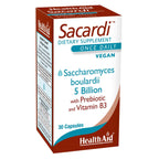 HealthAid Sacardi Saccharomyces Boulardii Probiotic - 30 Tablets