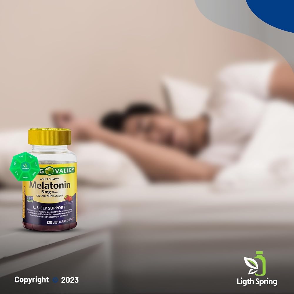 LightSpring Melatonin 5mg Sleep Support Gummies - 120 Count - image 5