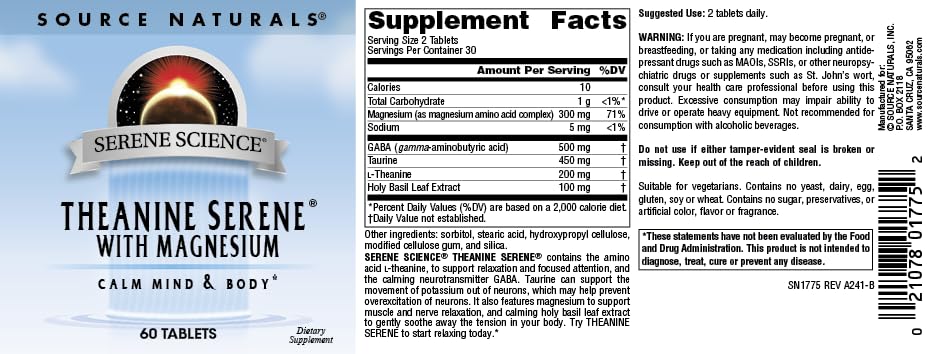 Source Naturals Theanine Serene