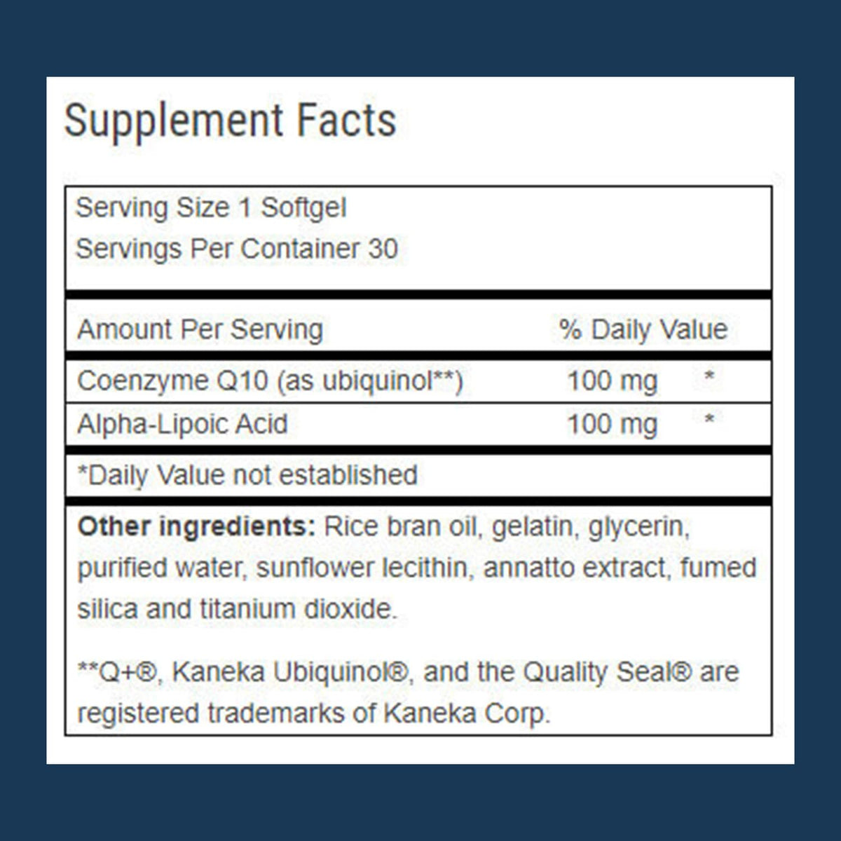 Advanced Bionutritionals Ubiquinol CoQ10 Cellular Energy - 30 Softgels - image 2