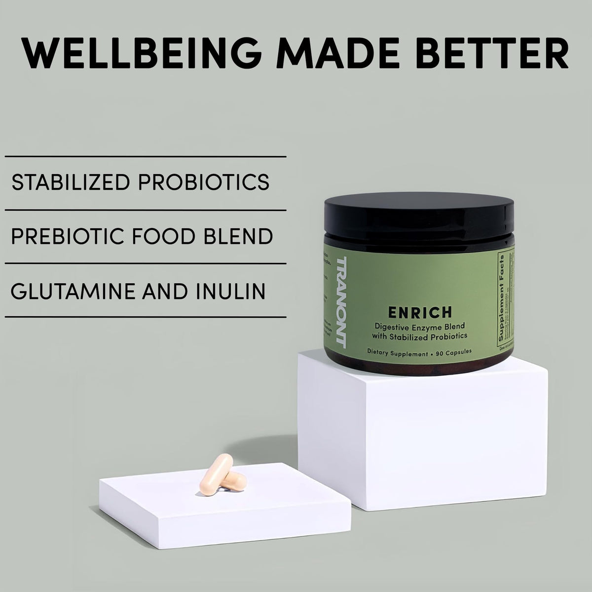 Tranont Enrich Digestive Enzymes with Probiotics - 90 Capsules - image 5