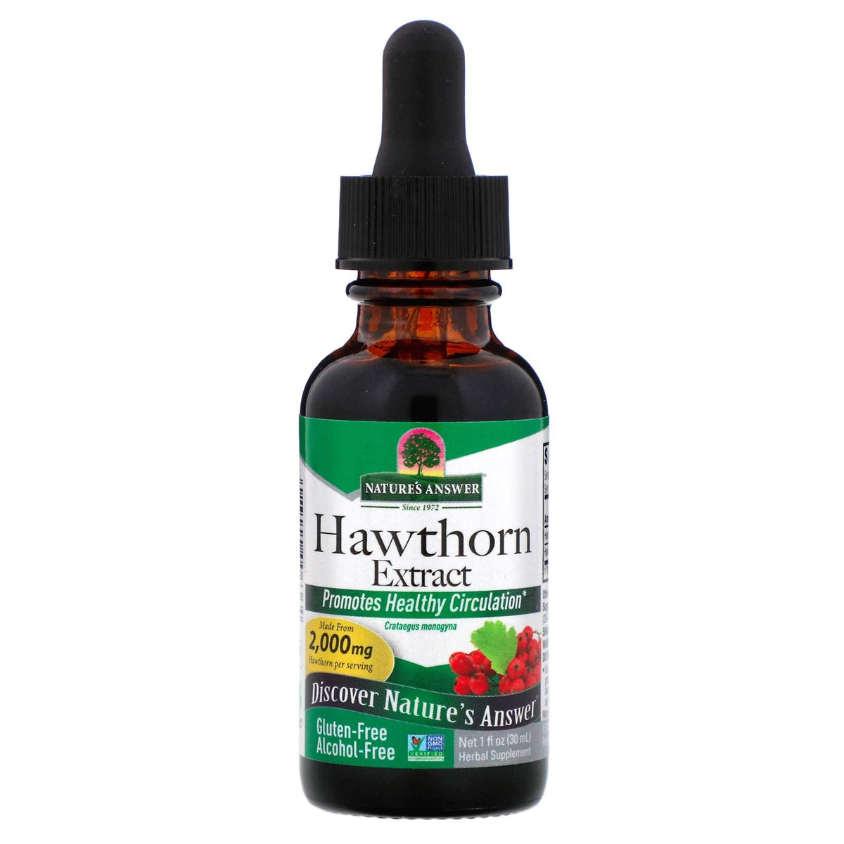 Nature's Answer Hawthorn Berry Supplement - 1 fl oz