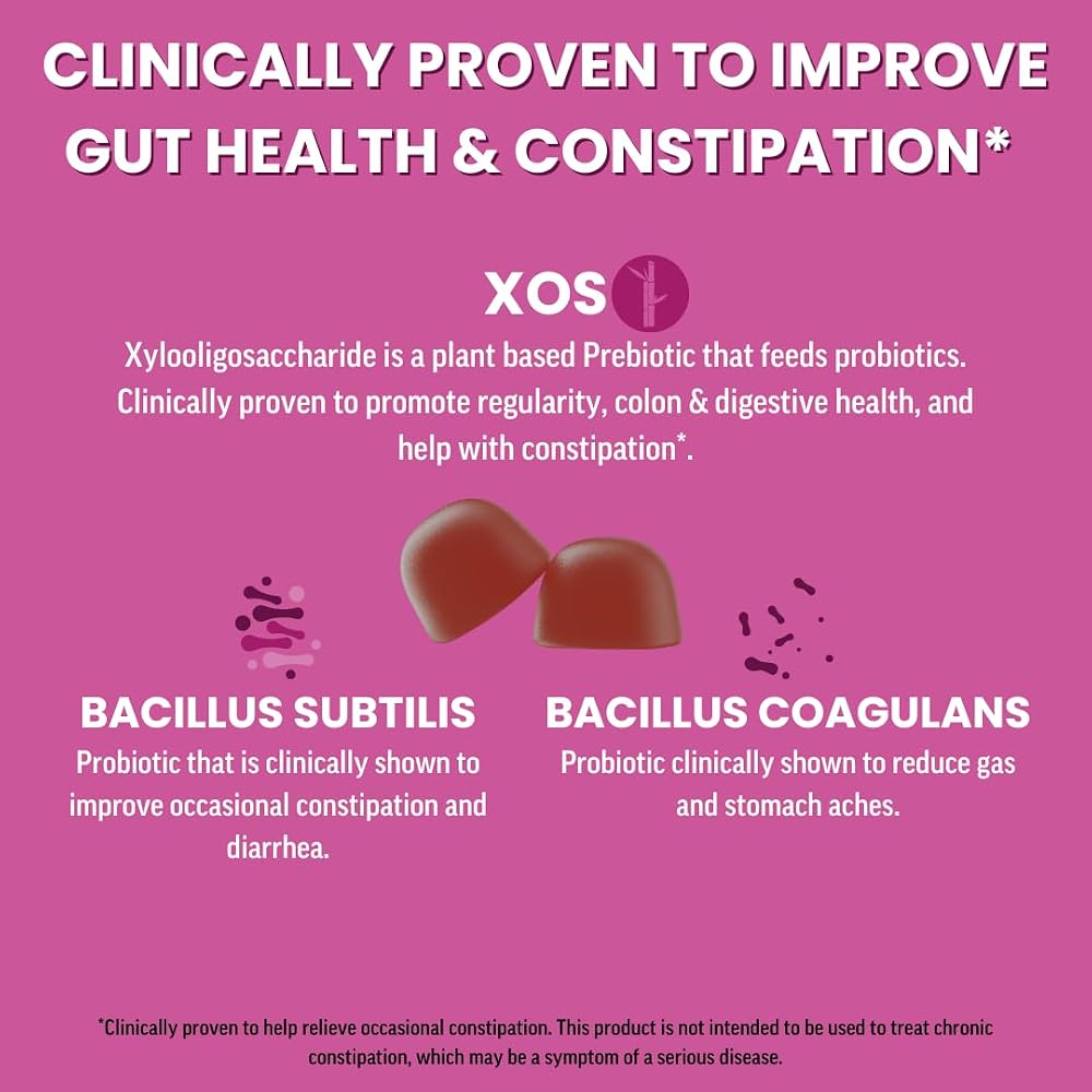 Llama Naturals Real Fruit Prebiotic & Probiotic Gummies for Adults