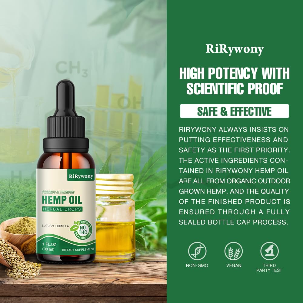 RiRywony Health Hemp Oil Omega 3-6-9 - 3 Pack - image 4