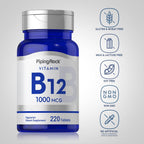 Piping Rock Vitamin B12 1000 mcg - 220 Tablets - image 3