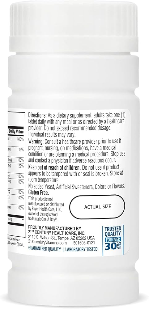 21st Century Men's Health One Daily Multivitamin - 200 Tablets - image 5