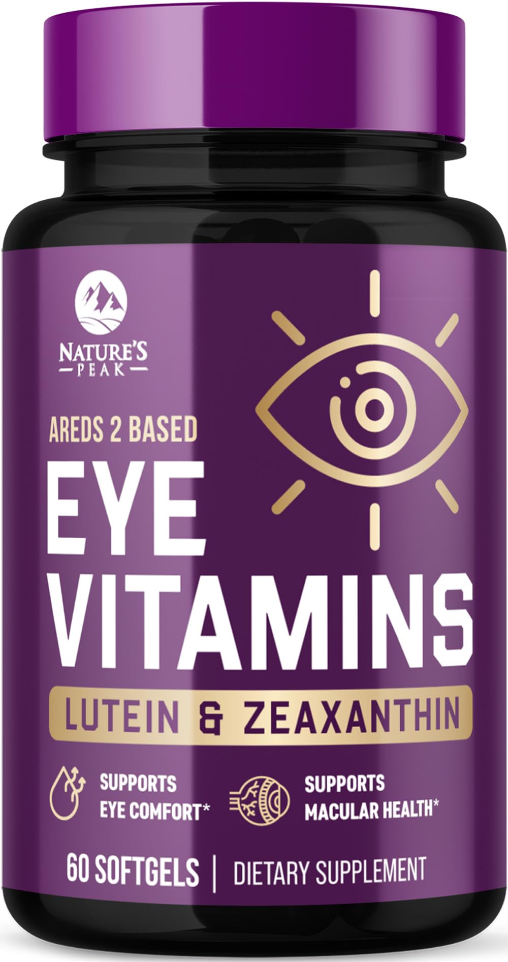 Nature's Peak Eye Vitamins Supplements - 3x Strength Eye Health