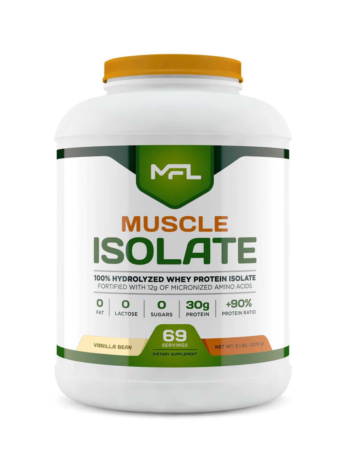 MUSCLE FOOD LABS MFL 100% Isolate Protein l 30g of Protein l 12g