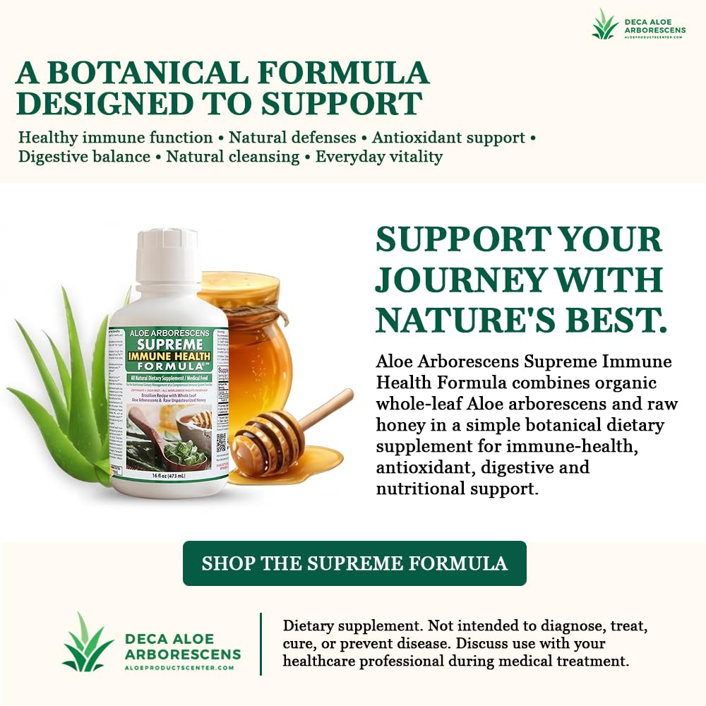 Deca Aloe Supreme Immune Health Formula Aloe Arborescens