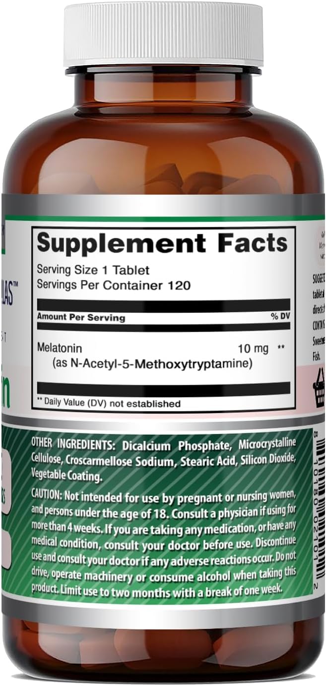 Amazing Formulas Melatonin 10mg Tablets Supplement