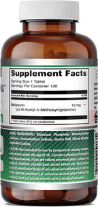 Amazing Formulas Melatonin 10mg Tablets Supplement
