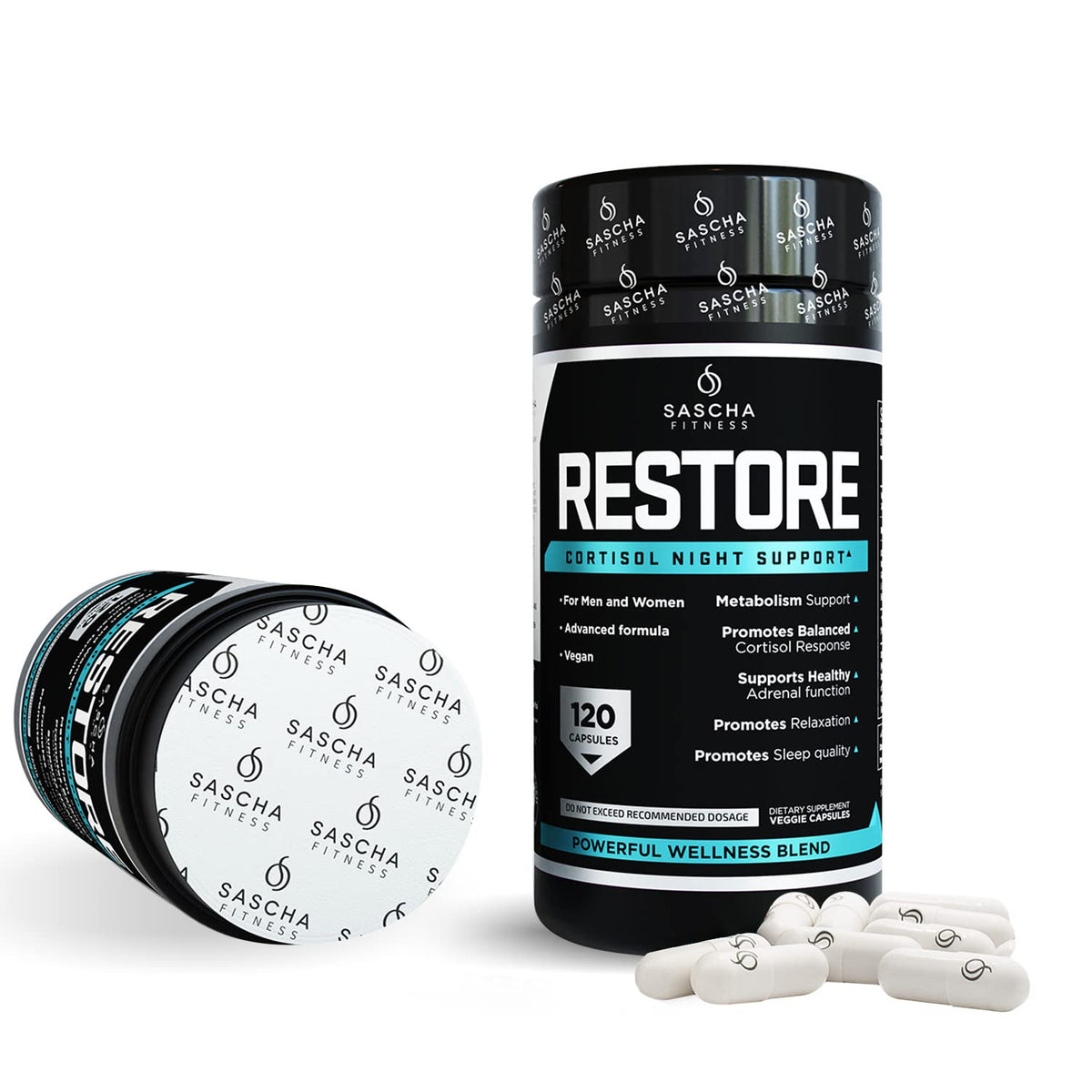 SASCHA FITNESS Cortisol Night Support Pills - 120 Capsules - image 5