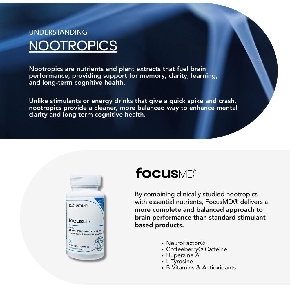 Scimera Bioscience ScimeraMD FocusMD Brain Supplement - 30 Capsules - image 5