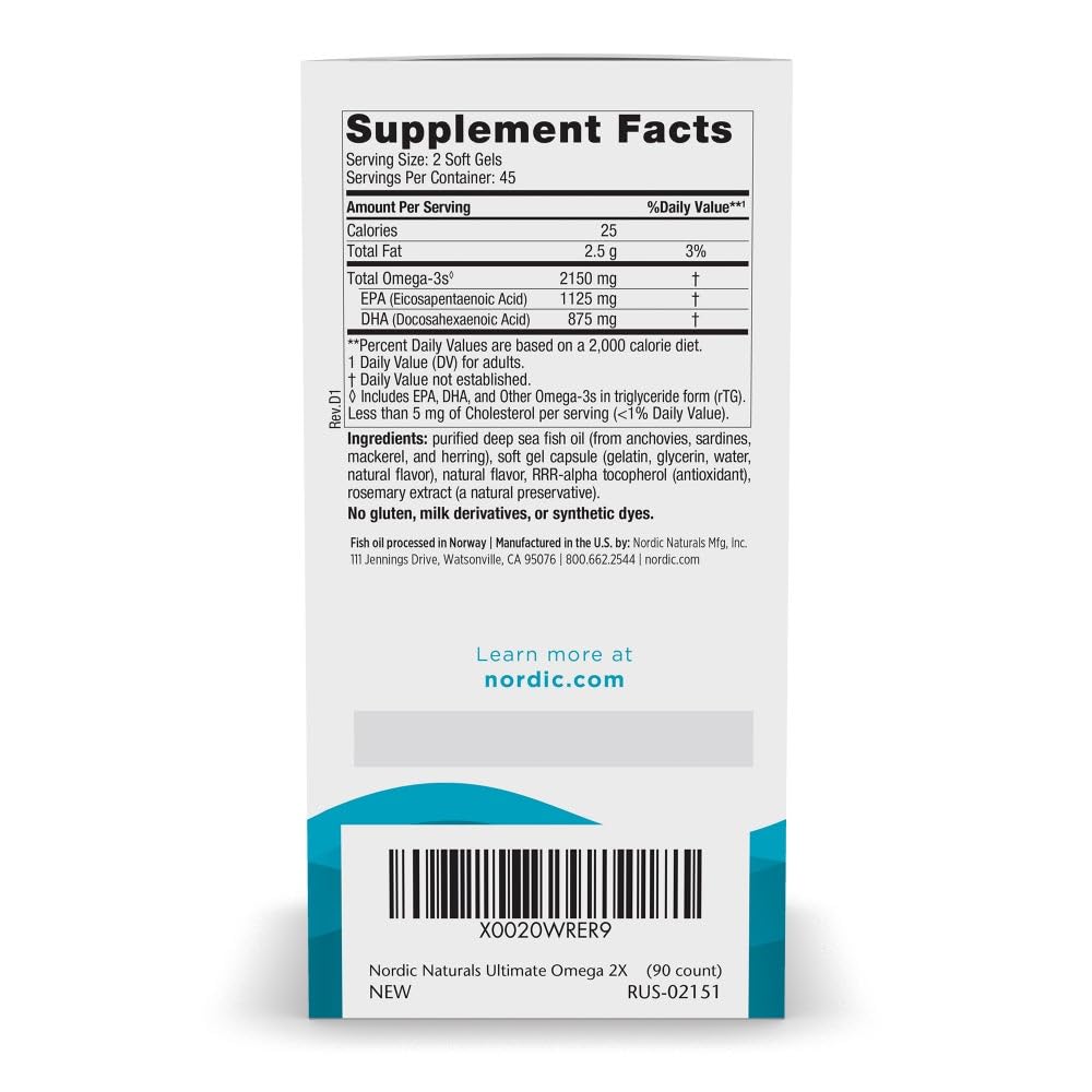 Nordic Naturals Ultimate Omega 2X