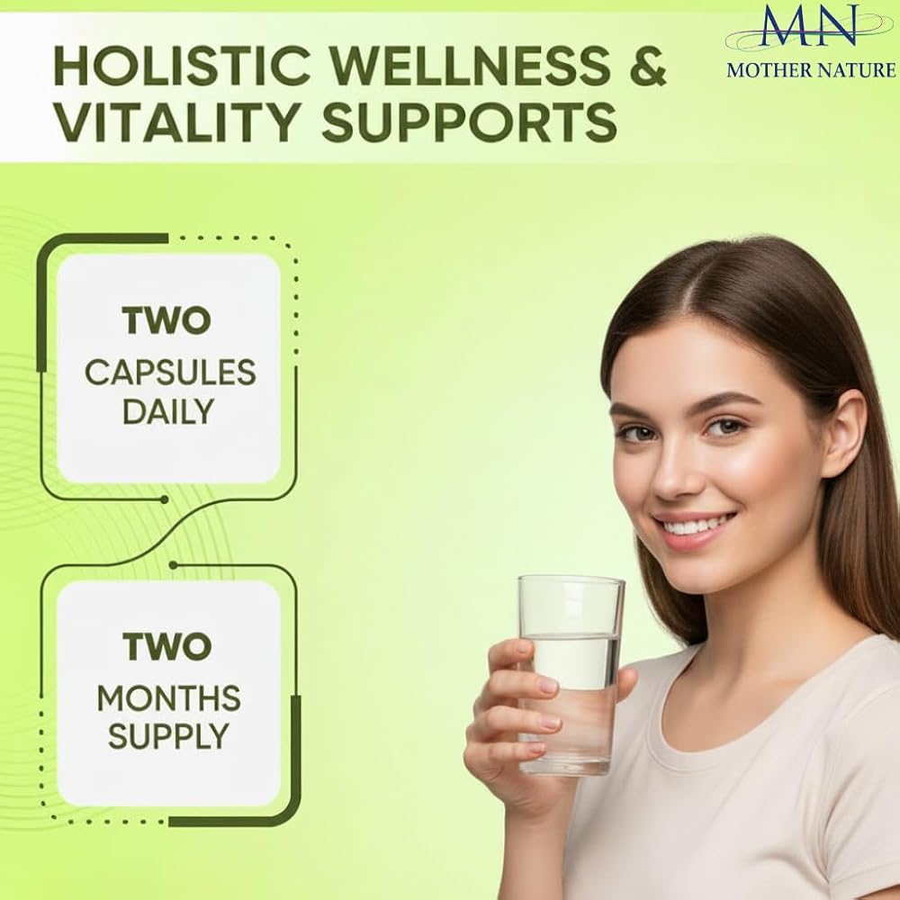 Mother Nature Oyster Mushroom Capsules 1000mg Immune Support - 120 Vegan Caps - image 3