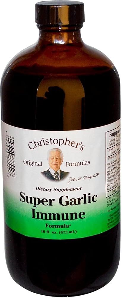 Dr. Christopher's Super Garlic Immune Syrup - 16 oz