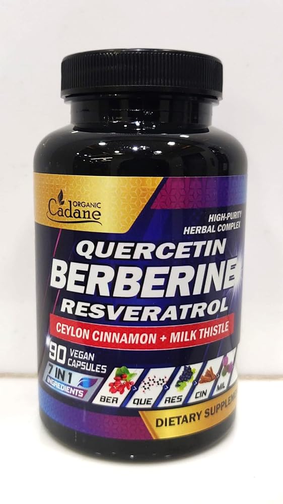 Organic Cadane Berberine 7-in-1 Supplement - 90 Capsules - image 2