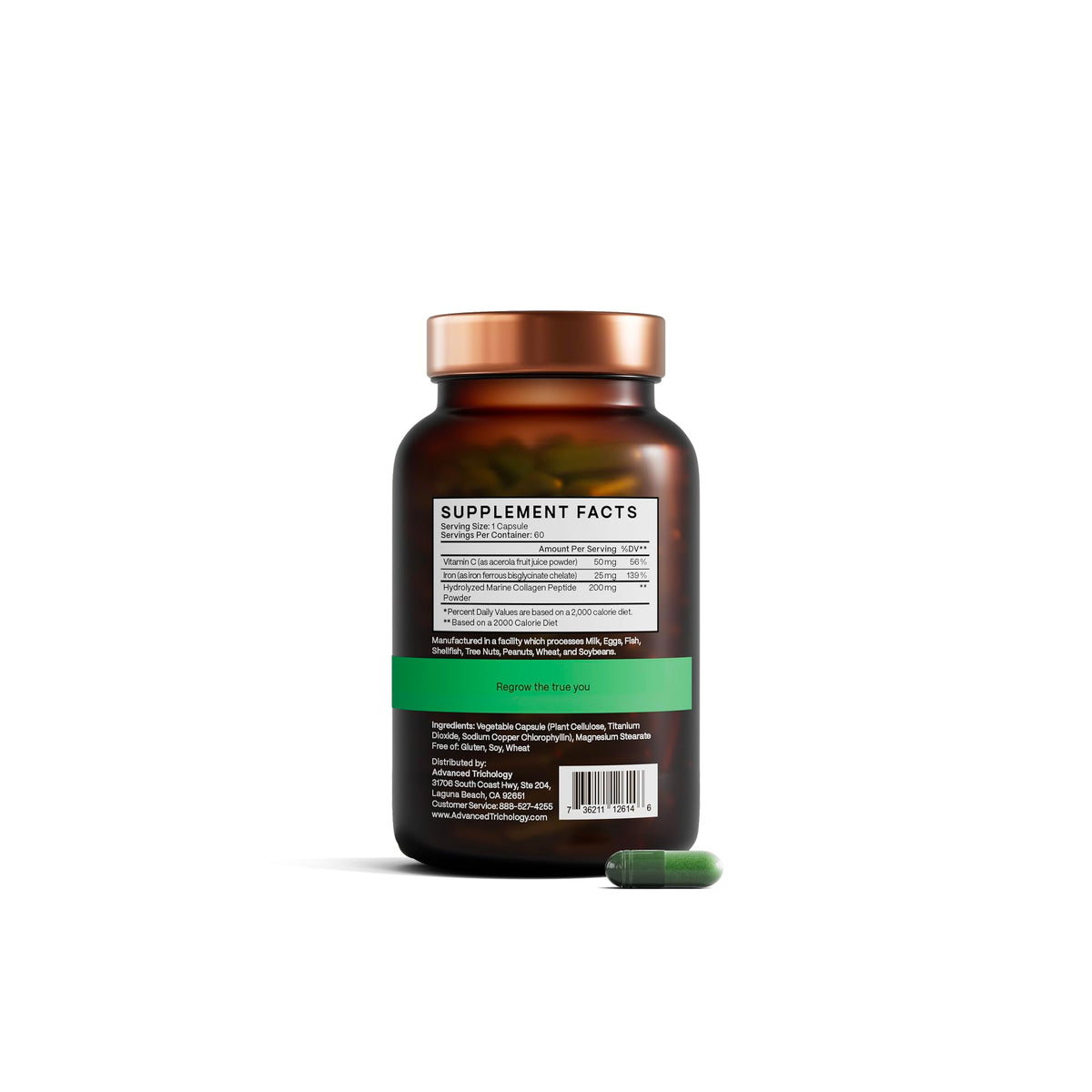 Advanced Trichology DermaIRON Iron Supplement - 60 Capsules - image 8