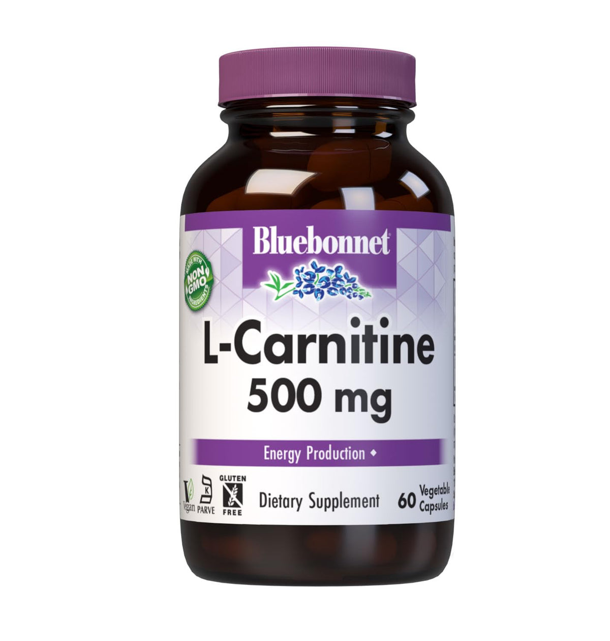 BlueBonnet Nutrition L-Carnitine Tartrate 500 mg - 60 Capsules
