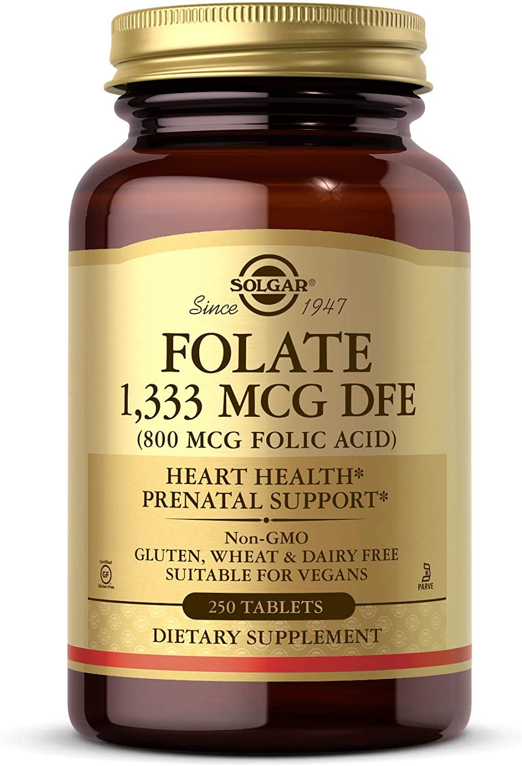 Solgar Folate 1,333 mcg - 250 Tablets