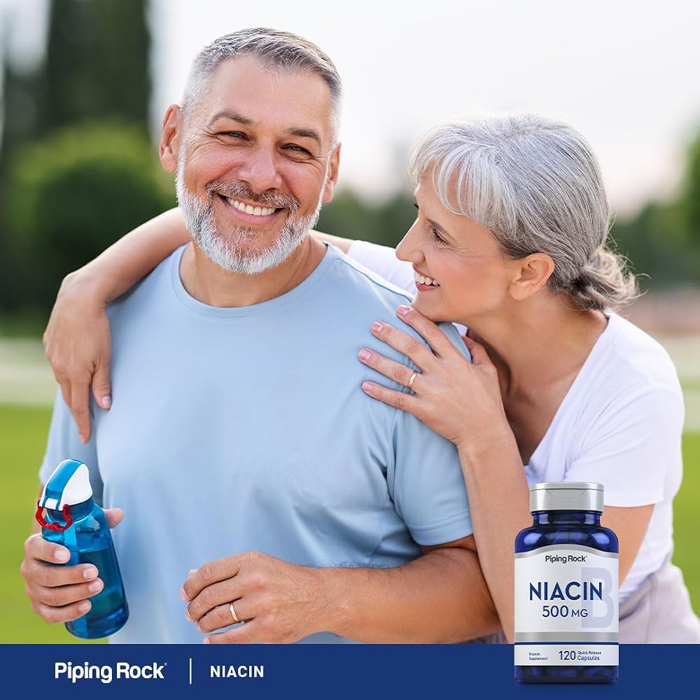 Piping Rock Niacin 500mg Flush - 120 Vegetarian Capsules - image 6
