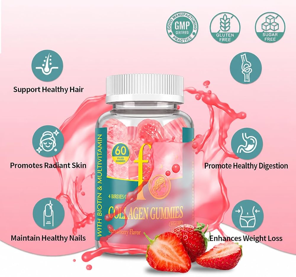 4 BIRDIES GOLF Collagen Gummies for Women Sugar Free