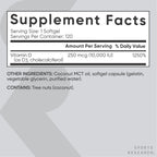 Sports Research® Vitamin D3 with Coconut MCT Oil