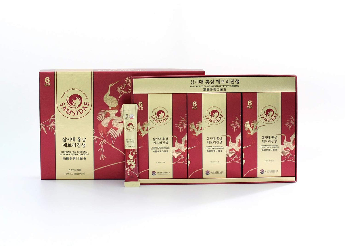 SAMSIDAE Korean Red Ginseng Extract Sticks 10mg - 30 Sticks
