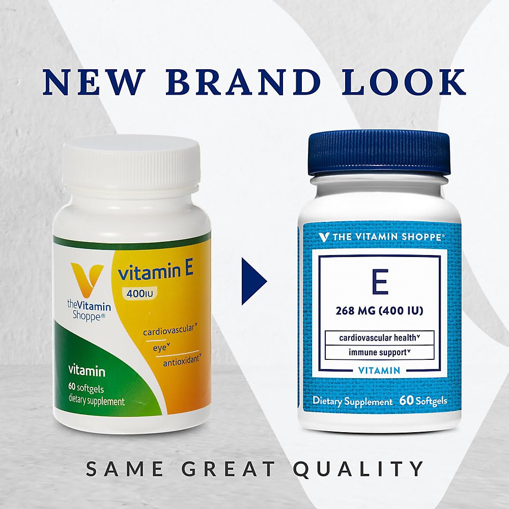 The Vitamin Shoppe Vitamin E 400IU - Antioxidant Support for Skin