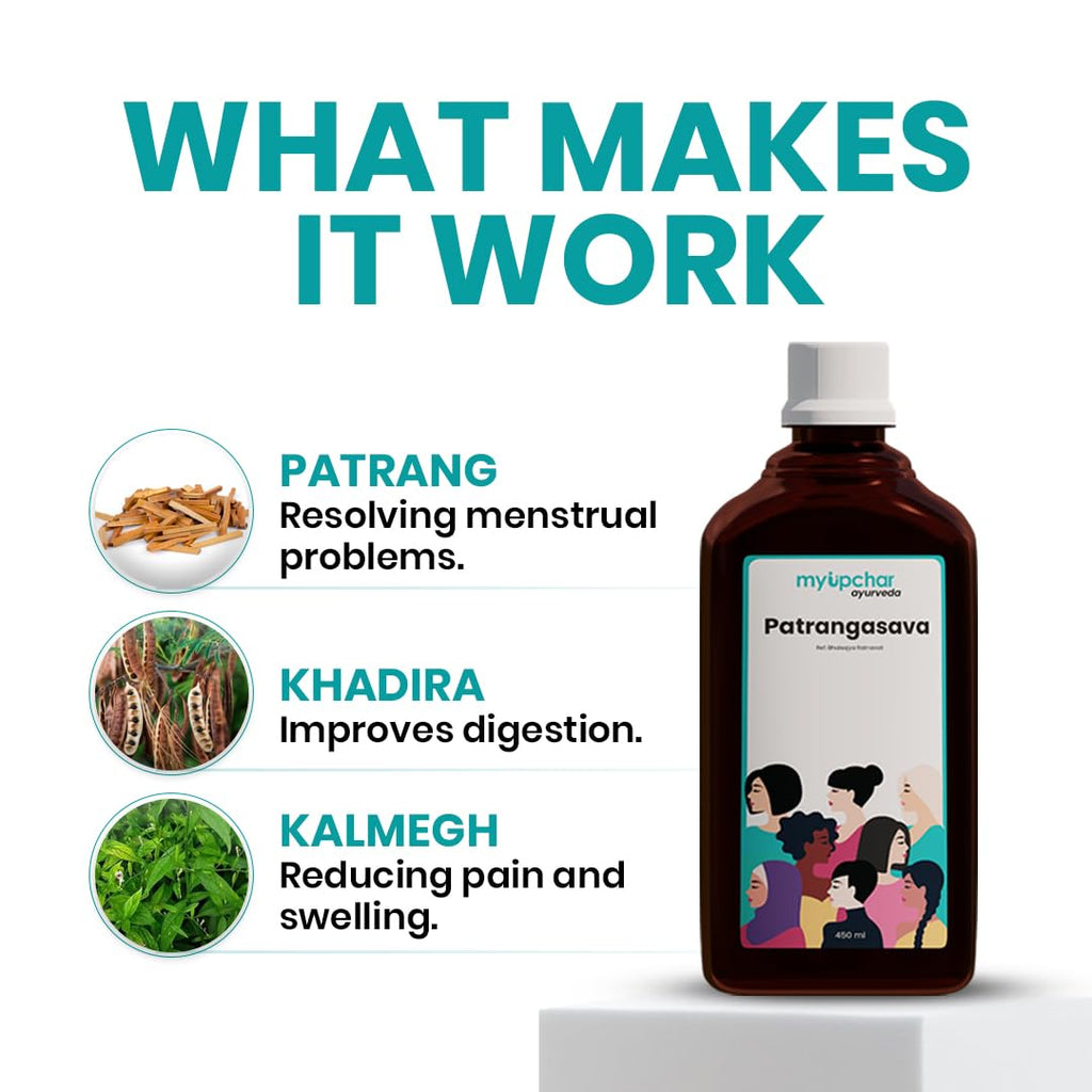 myUpchar Ayurveda Patrangasava Tonic - 450ml - image 3