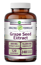 Amazing Nutrition Grapeseed 800 mg Extract 20:1 - 120 Capsules