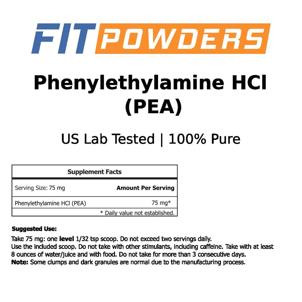 FitPowders Beta Phenylethylamine HCl (Pea) - Beta-Phenylethylamine