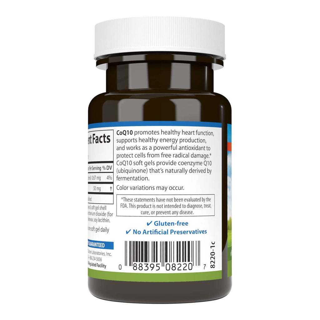 Carlson Co-Q10 50 mg - 30 Softgels - image 3