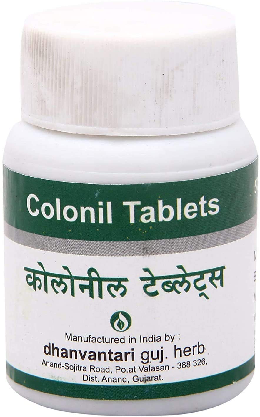 Dhanvantari Colonil Herbal Supplement - 50 Tablets