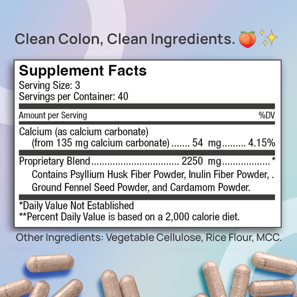 GuttButt Vegan Cleanliness Fiber Supplement - 120 Capsules - image 8