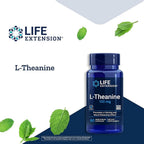 Life Extension L-Theanine Vegetarian Capsules for Relaxation - 120 Count - image 3