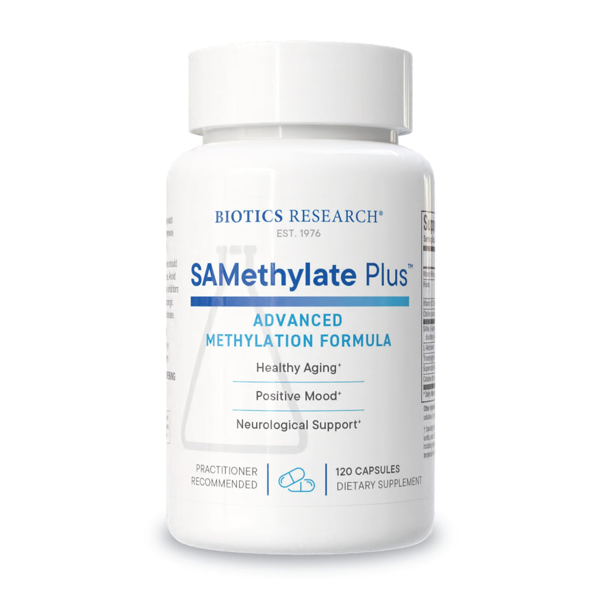 BIOTICS RESEARCH SAMethylate Plus Folate 5MTHF - 120 Capsules