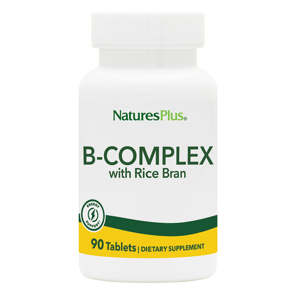 NaturesPlus B-Complex with Rice Bran - 90 Tablets