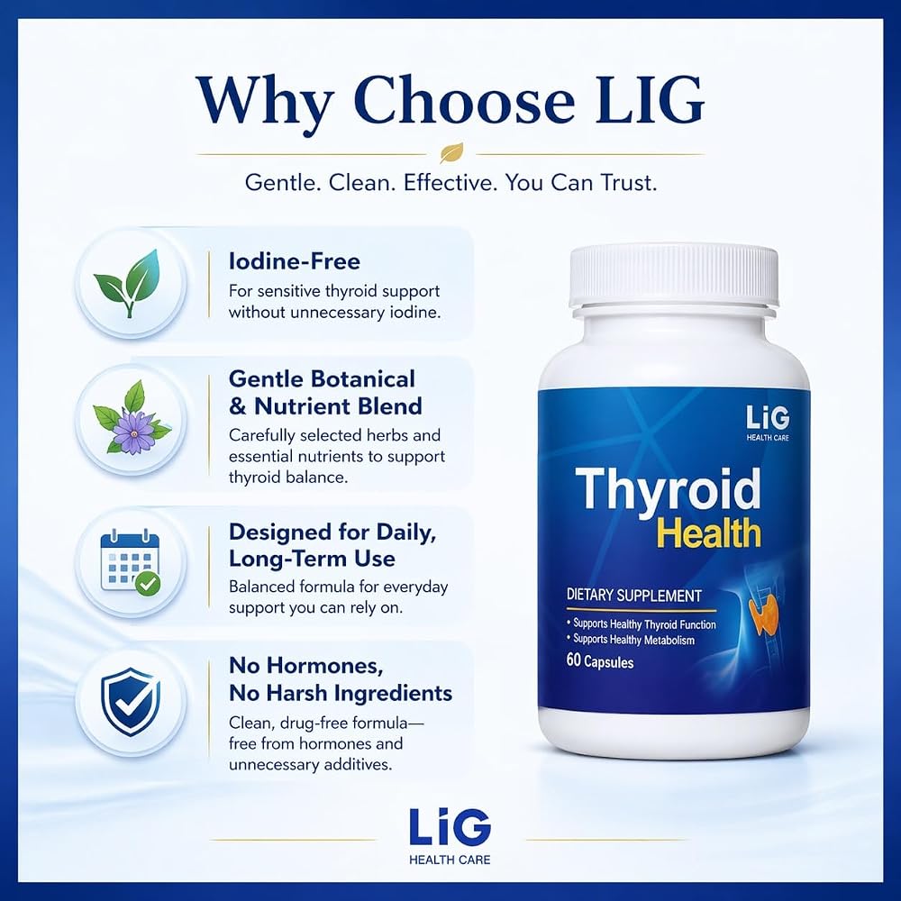 LIG Health Care Thyroid Health Herbal Supplement - 60 Capsules - image 5