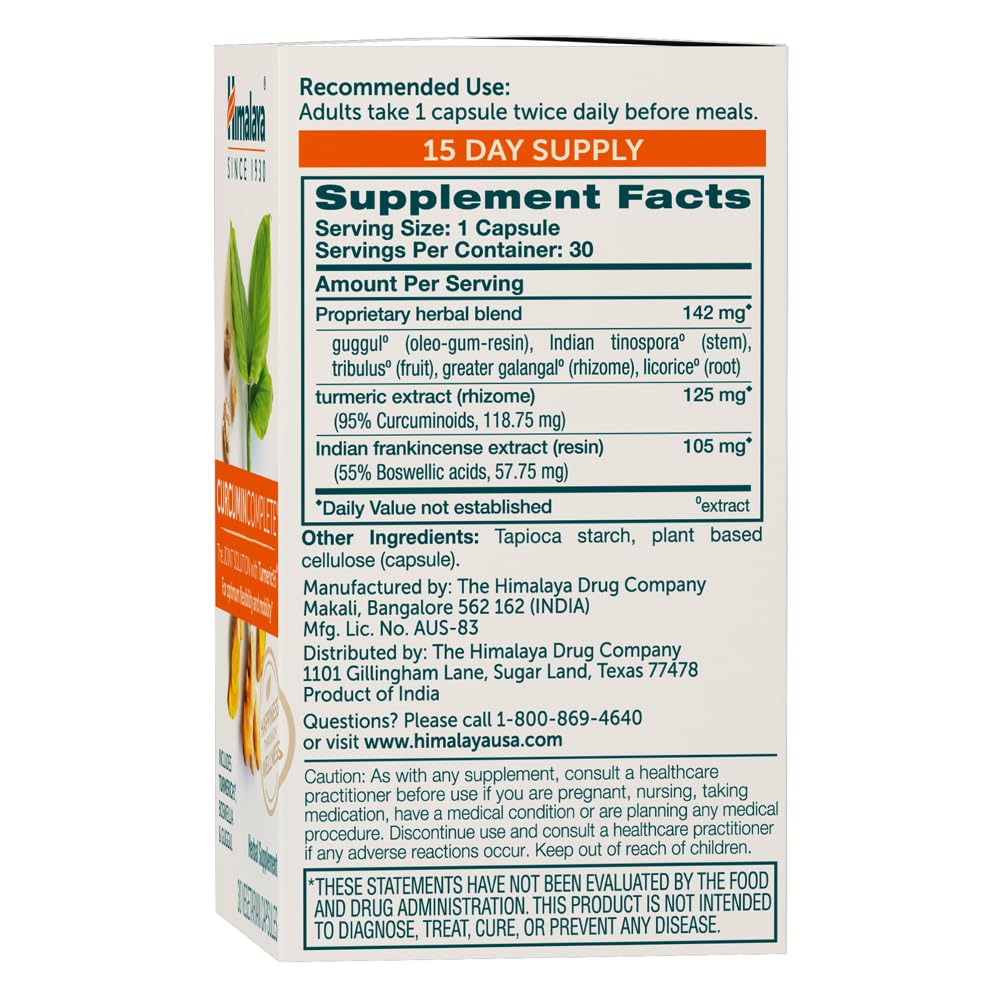 Himalaya Curcumin Complete Joint Support Supplement