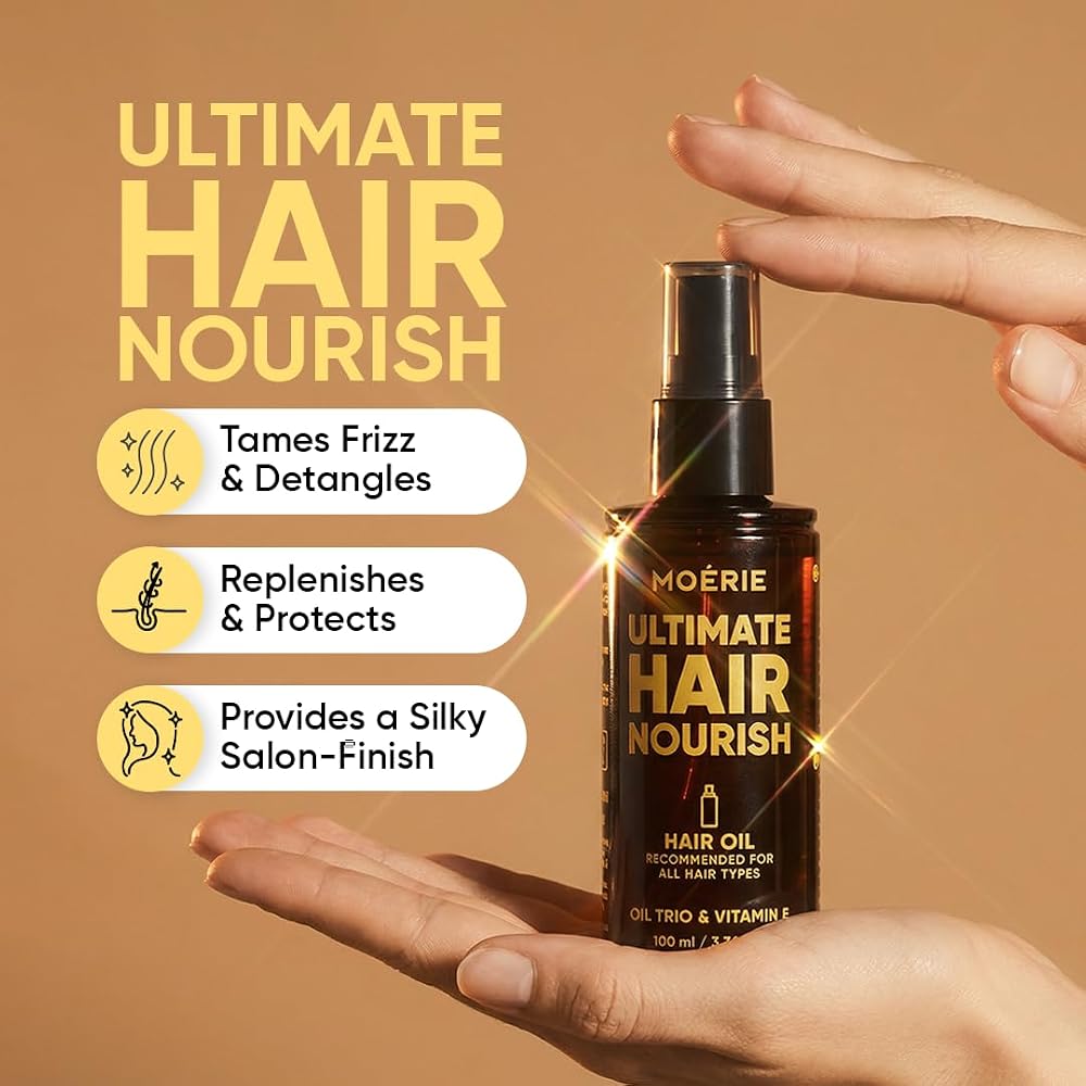 Moerie Ultimate Hair Oil for Frizzy & Damaged Hair - 3.38 Fl Oz - image 4