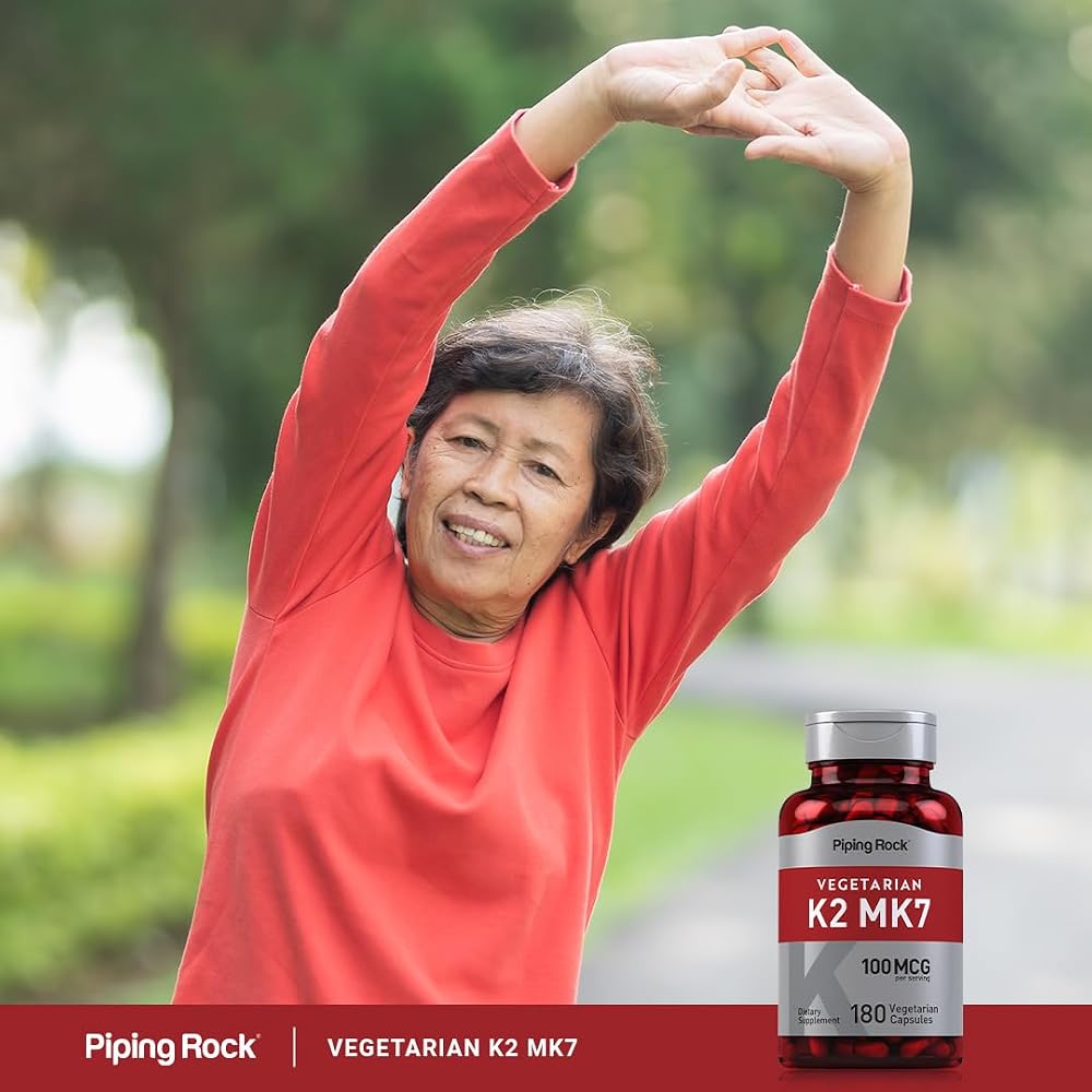 Piping Rock K2 MK7 Vitamin Supplement 100 mcg - 180 Vegetarian Capsules - image 6