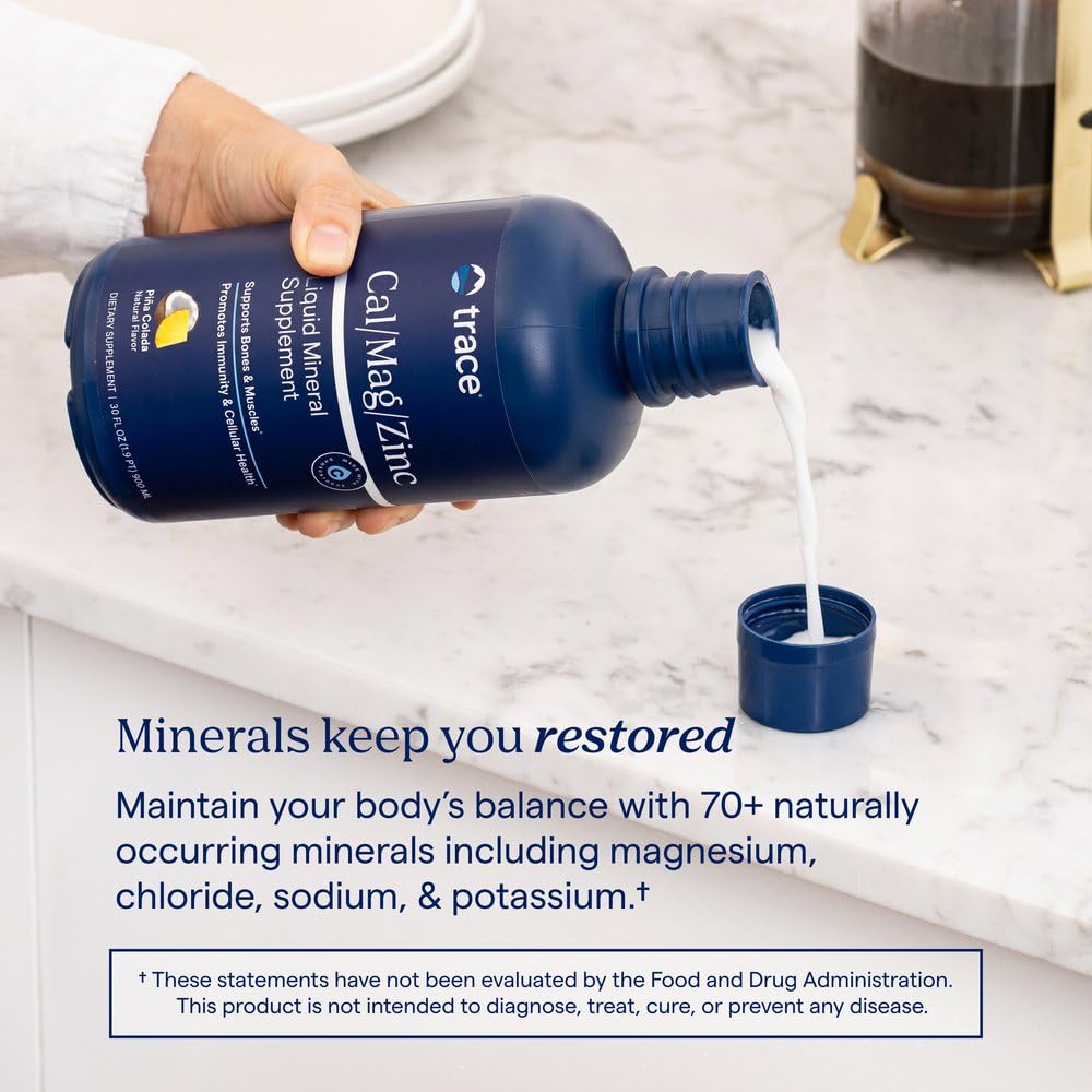 Trace Minerals Liquid Cal Mag Zinc with Vitamin D3 - 32 fl oz - image 5