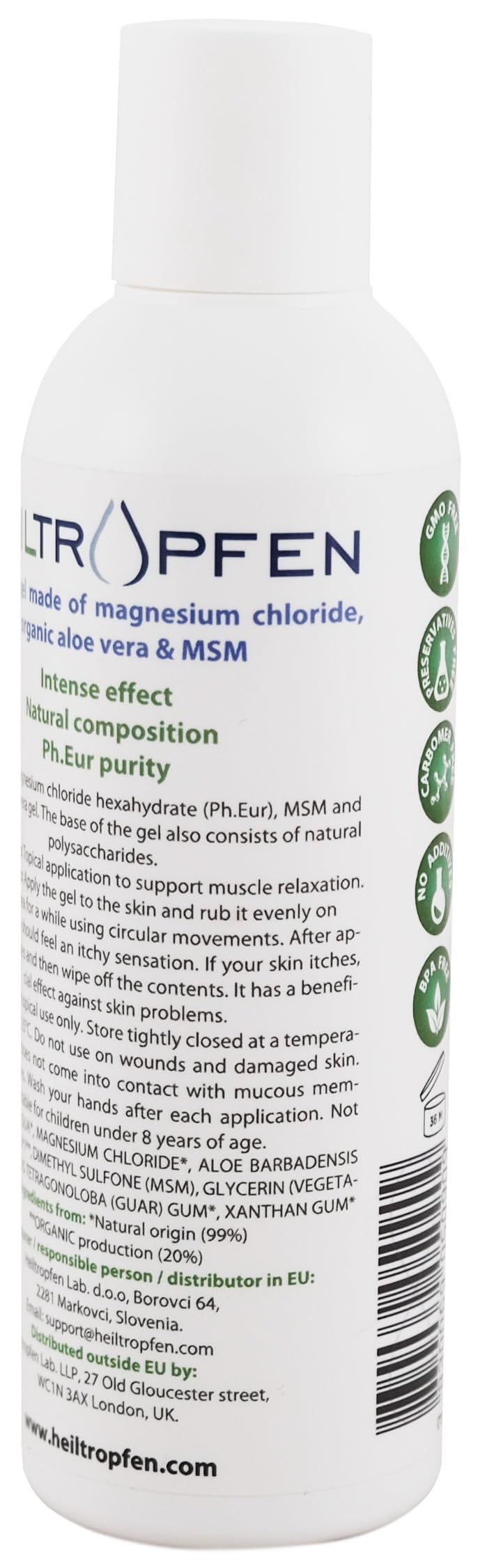 Heiltropfen Magnesium Gel with Aloe Vera & MSM - 200 ml - image 5