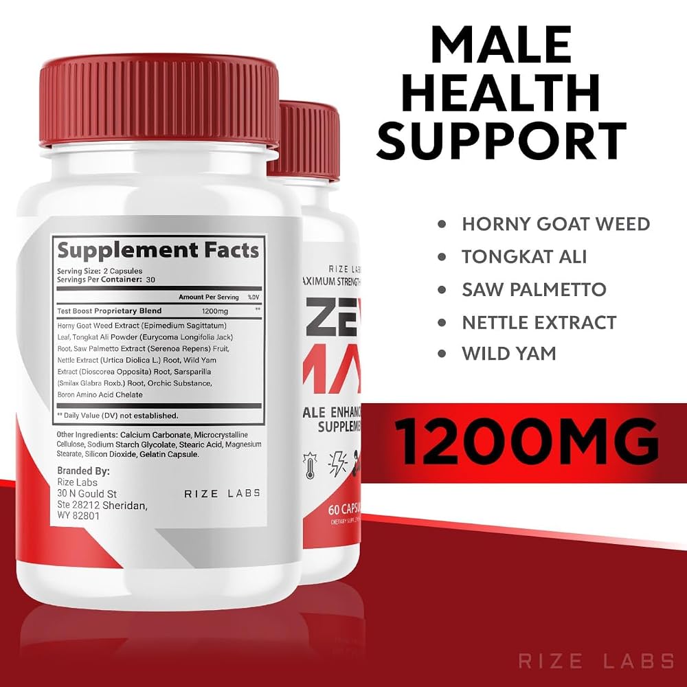 Rize Labs Size Max Capsules for Men - 120 Capsules - image 6