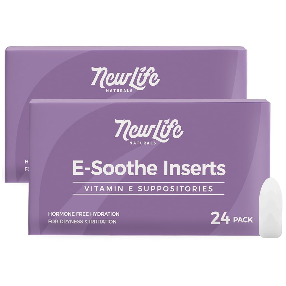 NewLife Naturals ESoothe Vitamin E Suppositories for Women - 48 Count