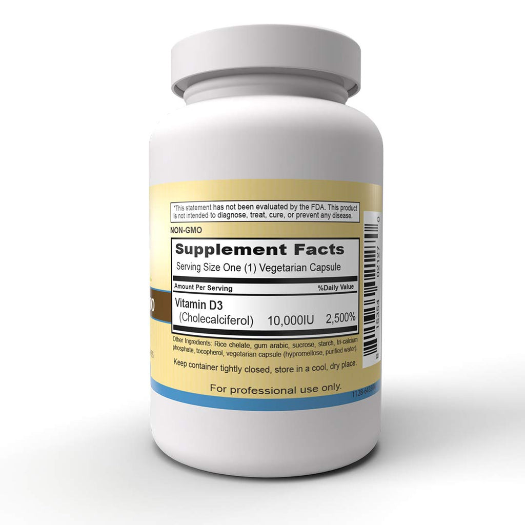 Priority One Vitamins Sun D3 10,000 IU - 90 Vegetarian Capsules - image 3