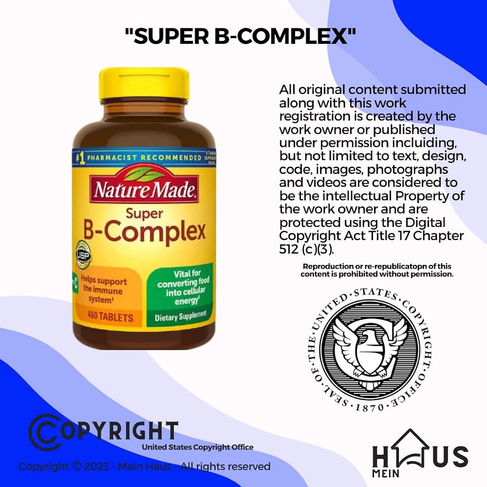 MEIN HAUS Nature Made Super B Energy Complex - 460 Tablets - image 3