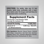 Piping Rock B12 Vitamin 5000 mcg - 120 Tablets - image 2