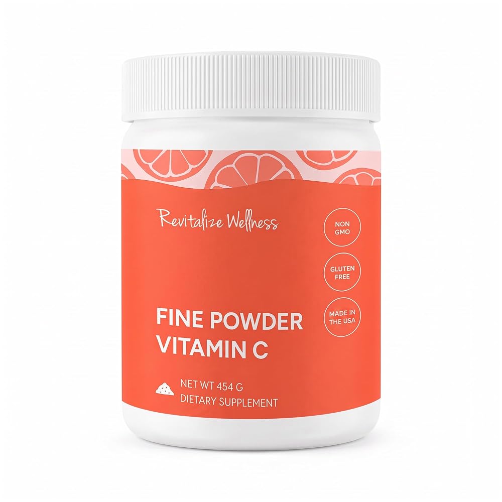 Revitalize Wellness Vitamin C Powder Ascorbic Acid - 454 Servings